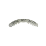 Rees 09005-042 Standard Legend Plate, HAND OFF AUTO (0)