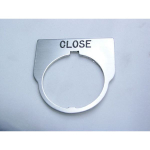 Rees 09014-012 Blank Legend Plate, Clear, CLOSE (0)