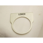 Rees 09014-016 Blank Legend Plate, Clear, LOWER (0)