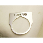 Rees 09014-021 Blank Legend Plate, Clear, FORWARD (0)