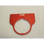 Rees 09016-003 Blank Legend Plate, Red, STOP (0)