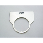 Rees 09017-005 Blank Legend Plate, Clear, START (0)