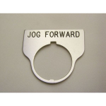 Rees 09017-017 Blank Legend Plate, Clear, JOG FORWARD (0)