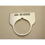 Rees 09017-018 Blank Legend Plate, Clear, JOG REVERSE (0)