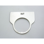 Rees 09014-020 Blank Legend Plate, Clear, OUT (0)