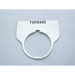 Rees 09017-021 Blank Legend Plate, Clear, FORWARD (0)