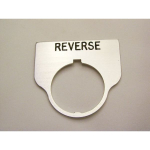 Rees 09017-022 Blank Legend Plate, Clear, REVERSE (0)