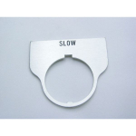 Rees 09017-025 Blank Legend Plate, Clear, SLOW (0)