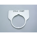 Rees 09017-028 Blank Legend Plate, Clear, CYCLE START (0)