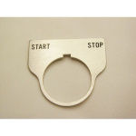 Rees 09017-030 Blank Legend Plate, Clear, START STOP (0)