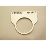 Rees 09017-032 Blank Legend Plate, Clear, FORWARD REVERSE (0)