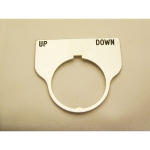 Rees 09017-039 Blank Legend Plate, Clear, UP DOWN (0)
