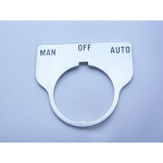 Rees 09017-043 Blank Legend Plate, Clear, MAN OFF AUTO (0)