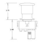 Rees 22102-132 22.5" Operator, Lockable, Red (3)
