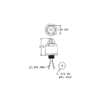 Rees 40500-002 Standard Pilot Light, Transformer Type, 6 Volt, Red (1)