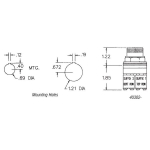 Rees 40302-501 Combined Selector Push Button Control, 2 Positions (1)