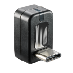 rf IDEAS RDR-75U1AKU Wave ID Nano Keystroke 13.56MHz CSN Black Vertical USB-C Reader (1)