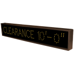 Signal-Tech 10921 TCL742A-C426/120-277VAC CLEARANCE 10'- 0" Outdoor Blank-out LED Direct-view Sign (1)