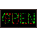 Signal-Tech 17043 TCL1224GR-220DS/120-277VAC OPEN | FULL Outdoor Blank-out LED Direct-view Sign (0)