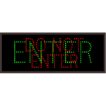 Signal-Tech 18580 TCL1026RG-132/120-277VAC DO NOT ENTER | ENTER Outdoor Blank-out LED Direct-view Sign (0)