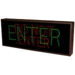 Signal-Tech 18580 TCL1026RG-132/120-277VAC DO NOT ENTER | ENTER Outdoor Blank-out LED Direct-view Sign (1)