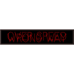 Signal-Tech 18723 TCL734RR-B327/12-24VDC OVER SPEED | WRONG WAY Outdoor Blank-out LED Direct-view Sign (0)