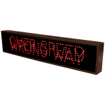 Signal-Tech 18723 TCL734RR-B327/12-24VDC OVER SPEED | WRONG WAY Outdoor Blank-out LED Direct-view Sign (1)