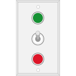 Signal-Tech 19521 SG3 SPDT/24VDC Single Gang Switch (1-SPDT) (0)