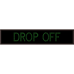 Signal-Tech 22311 TCL734G-155/120-277VAC DROP OFF Outdoor Blank-out LED Direct-view Sign (0)