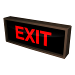 Signal-Tech 25927 PHX718R-190/120-277VAC EXIT Outdoor Blank-out LED Backlit Sign (1)