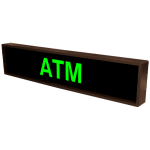 Signal-Tech 27873 PHX734G-125/120-277VAC ATM Outdoor Blank-out LED Backlit Sign (1)