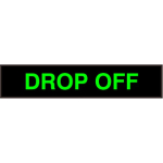 Signal-Tech 31000 PHX734G-155/120-277VAC DROP OFF Outdoor Blank-out LED Backlit Sign (0)