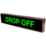 Signal-Tech 31000 PHX734G-155/120-277VAC DROP OFF Outdoor Blank-out LED Backlit Sign (1)