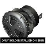 Signal-Tech 32336 PA-WF-LV Piezo (audio) Alarm, Fast Warble, 12-24VDC ONLY SOLD INSTALLED ON SIGN (frame depth must be 3" or greater) (1)