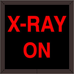Signal-Tech 33634 SBL77R-A257/12-24VDC X-RAY ON Indoor Blank-out LED Backlit Sign (0)