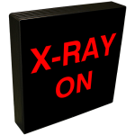 Signal-Tech 33634 SBL77R-A257/12-24VDC X-RAY ON Indoor Blank-out LED Backlit Sign (1)