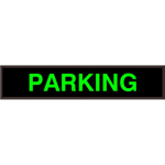 Signal-Tech 35048 PHX734G-330/120-277VAC PARKING Outdoor Blank-out LED Backlit Sign (0)