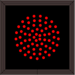 Signal-Tech 35650 TCL77R-224/12-24VDC Indicator Dot, Single with Optional Flashing, 4 in dia, Red Outdoor Blank-out LED Direct-view Sign (0)