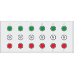 Signal-Tech 37529 SXG SPDT/24VDC 6 Gang Switch (6-SPDT) (0)