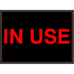 Signal-Tech 38672 SBL811R-195/120-277VAC IN USE Indoor Blank-out LED Backlit Sign (0)