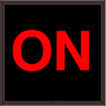Signal-Tech 38691 SBL77R-E376/120-277VAC ON Indoor Blank-out LED Backlit Sign (0)