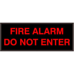 Signal-Tech 38693 SBL718R-A712/120-277VAC FIRE ALARM DO NOT ENTER Indoor Blank-out LED Backlit Sign (0)