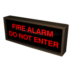 Signal-Tech 38693 SBL718R-A712/120-277VAC FIRE ALARM DO NOT ENTER Indoor Blank-out LED Backlit Sign (1)
