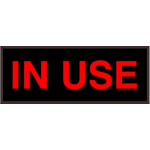 Signal-Tech 38694 SBL718R-195/120-277VAC IN USE Indoor Blank-out LED Backlit Sign (0)