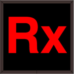 Signal-Tech 38743 SBL77R-E755/120-277VAC Rx Indoor Blank-out LED Backlit Sign (0)
