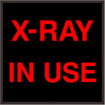 Signal-Tech 38754 SBL1212R-270/120-277VAC X-RAY IN USE Indoor Blank-out LED Backlit Sign (0)