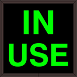 Signal-Tech 44273 SBL77G-195/12-24VDC IN USE Indoor Blank-out LED Backlit Sign (0)