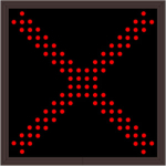 Signal-Tech 48959 TCL1010R-178TS/120-277VAC X Outdoor Blank-out LED Direct-view Sign (0)