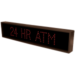 Signal-Tech 49284 TCL734R-165/120-277VAC 24 HR ATM Outdoor Blank-out LED Direct-view Sign (1)