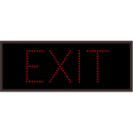 Signal-Tech 4957 TCL1026R-190/120-277VAC EXIT Outdoor Blank-out LED Direct-view Sign (0)